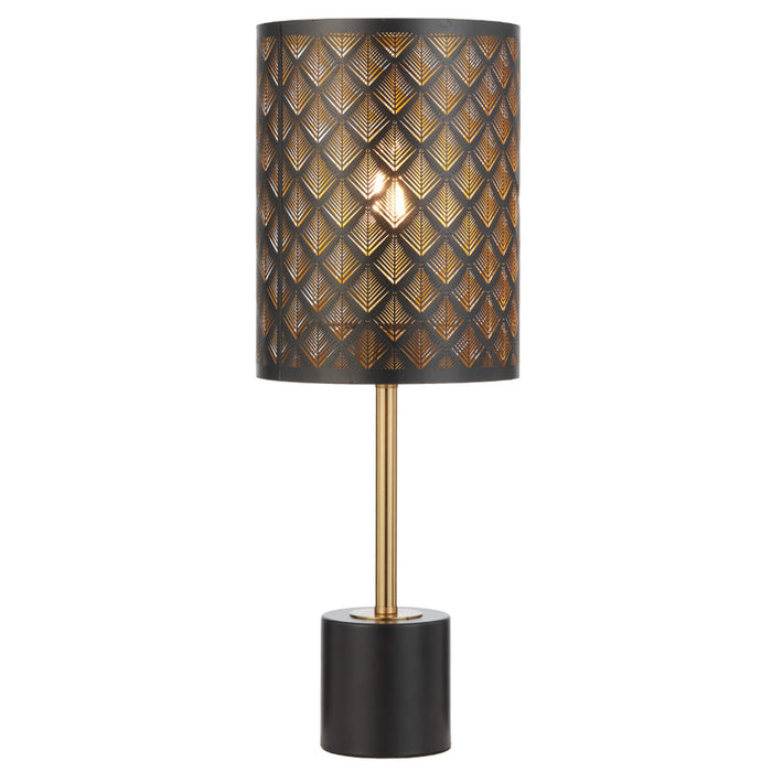 Valtor Table Lamp Black & Antique Gold - VALTOR TL-BK