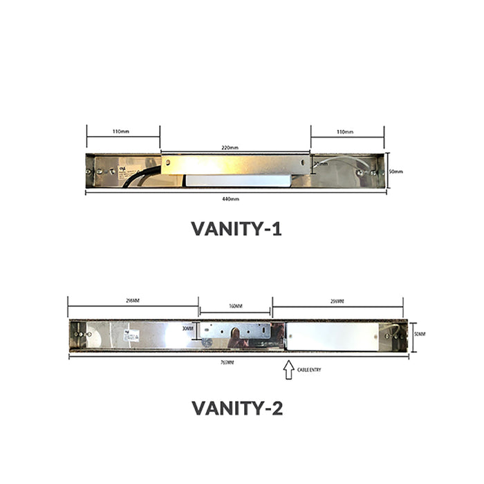 Buy Bathroom Vanity Lights Australia VANITY LED Interior Wall Light 7.6W 4000K IP44 - VANITY-1