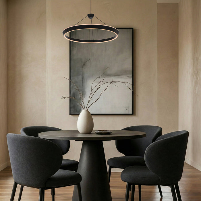 Vantel 600mm LED Pendant 36W Tri Colour Black - VANTEL PE60-BK