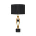 Buy Table Lamps Australia Vardo 1 Light Table Lamp Black & Antique Gold - VARDO TL-BKAG