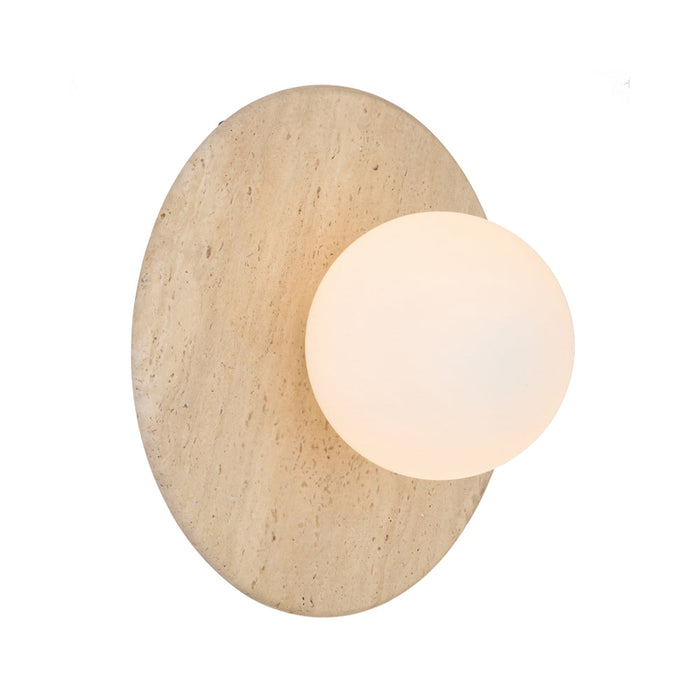 Varon Wall Light Travertine & Opal Matt - VARON WB-BEOM