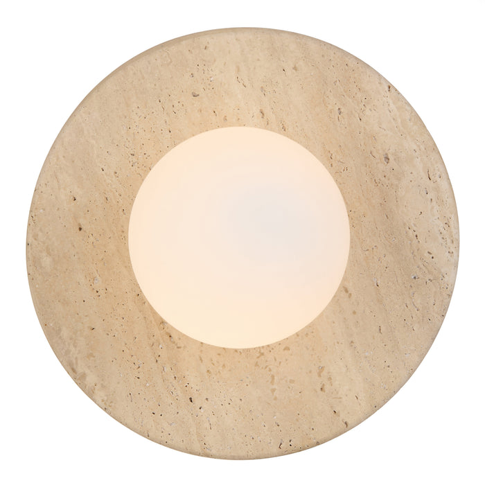 Varon Wall Light Travertine & Opal Matt - VARON WB-BEOM