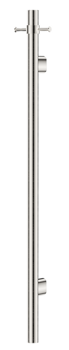 Mica Vertical Heated Towel Rail Brushed Nickel - VHTR-BN