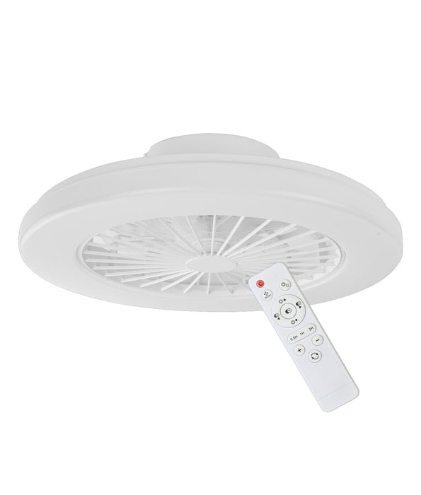 Viftu LED Low Profile DC Surface Mounted Ceiling Fan Tri CCT Light White - VIFTU1