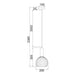 Buy Pendant Lights Australia Vintaj 1 Light Pendant Amber Glass Wine Glass Shape - VINTAJ3