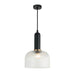 Buy Pendant Lights Australia Interior Dome Ribbed Glass 1 Light Pendant Clear - VINTAJ18