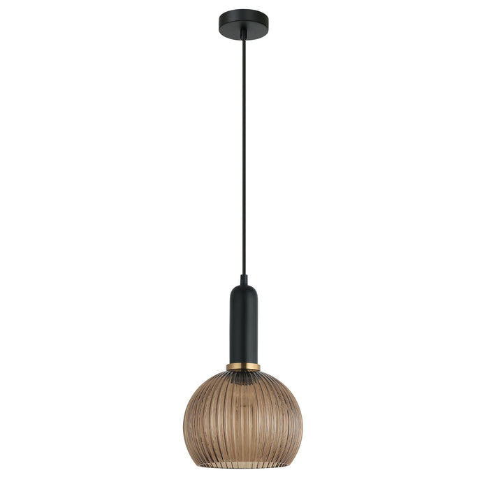 Buy Pendant Lights Australia Vintaj 1 Light Pendant Amber Glass Wine Glass Shape - VINTAJ3
