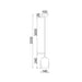 Buy Pendant Lights Australia Interior Wine Glass 1 Light Pendant Black / Chrome - VINUM1