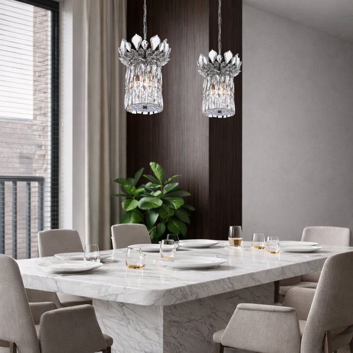 Virell 3 Light Pendant Chrome & Clear - VIRELL PE3-CH
