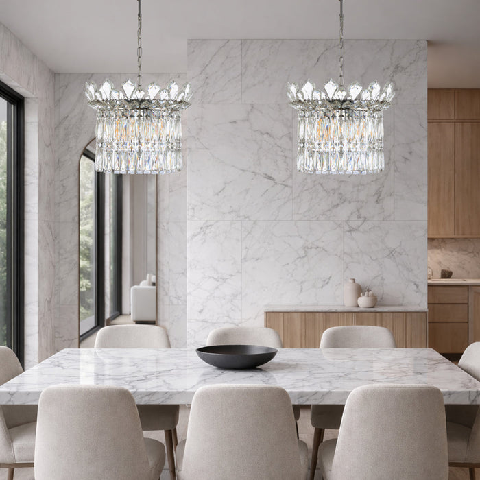 Virell 6 Light Pendant Chrome & Clear - VIRELL PE6-CH
