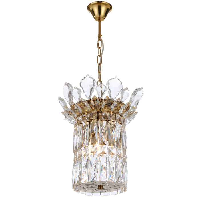 Virell 3 Light Pendant Gold & Clear - VIRELL PE3-GD