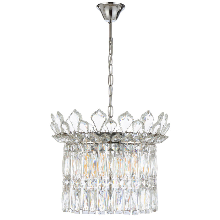 Virell 6 Light Pendant Chrome & Clear - VIRELL PE6-CH