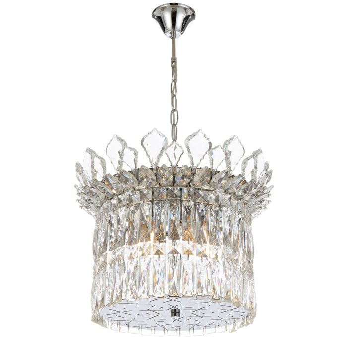 Virell 6 Light Pendant Chrome & Clear - VIRELL PE6-CH
