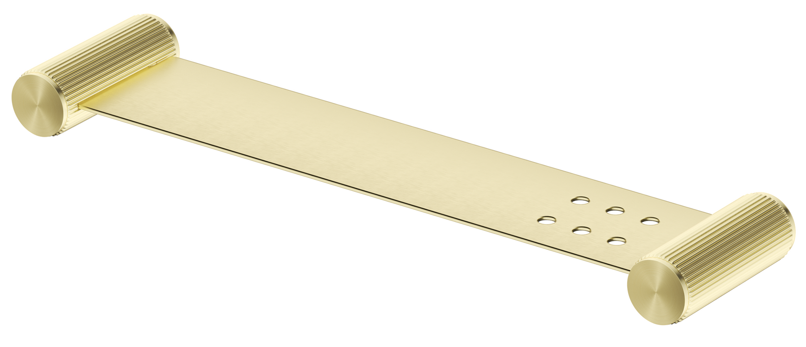 Mica Fluted Stainless Shelf French Gold - 11MS-P-400-NR-FG