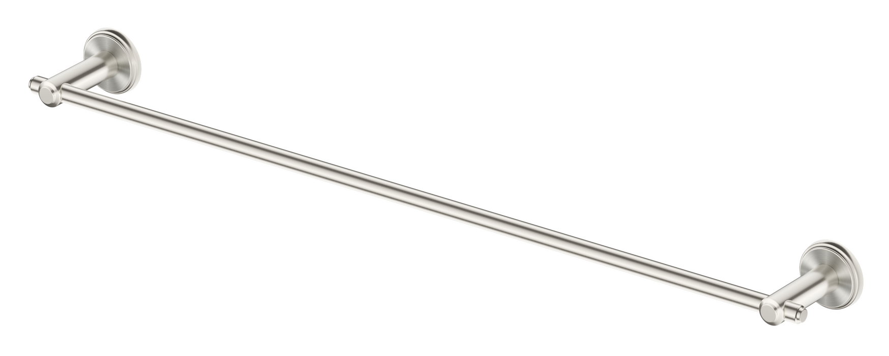 Mica Heritage 600mm Single Towel Rail Brushed Nickel - 1724-600-BN