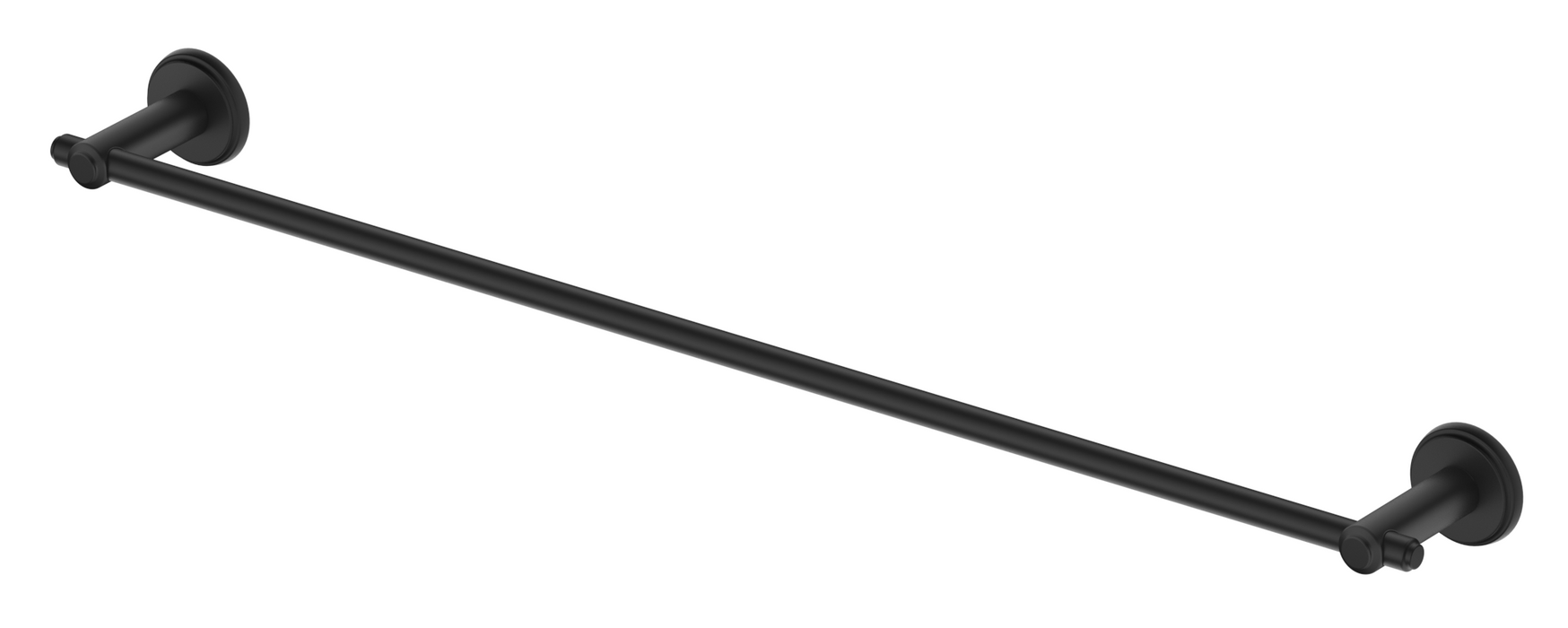 Mica Heritage 600mm Single Towel Rail Matt Black - 1724-600-BLK