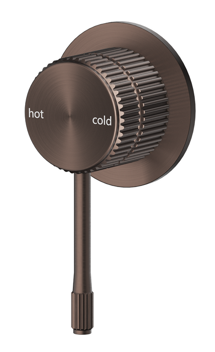 Mica Fluted Shower Mixer Dusk Bronze - SHM-6-NR-DB