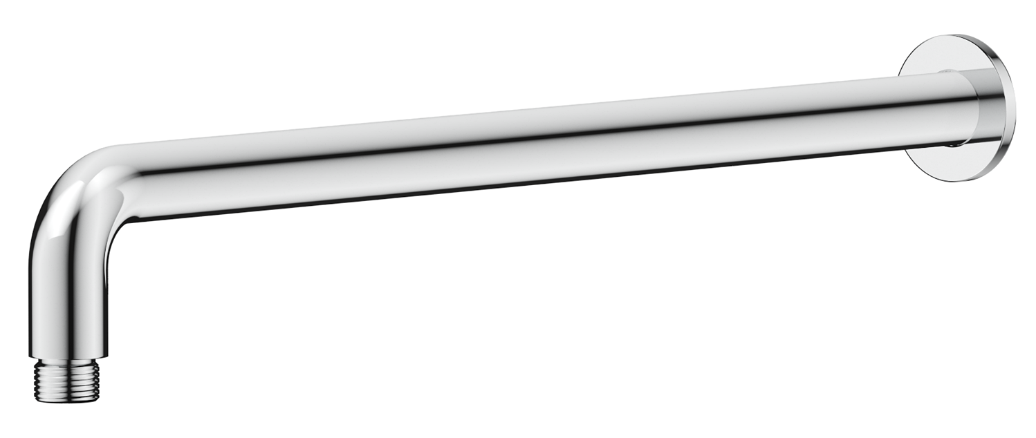 Mica Curved Wall Shower Arm Chrome - WPC-450-R-CP