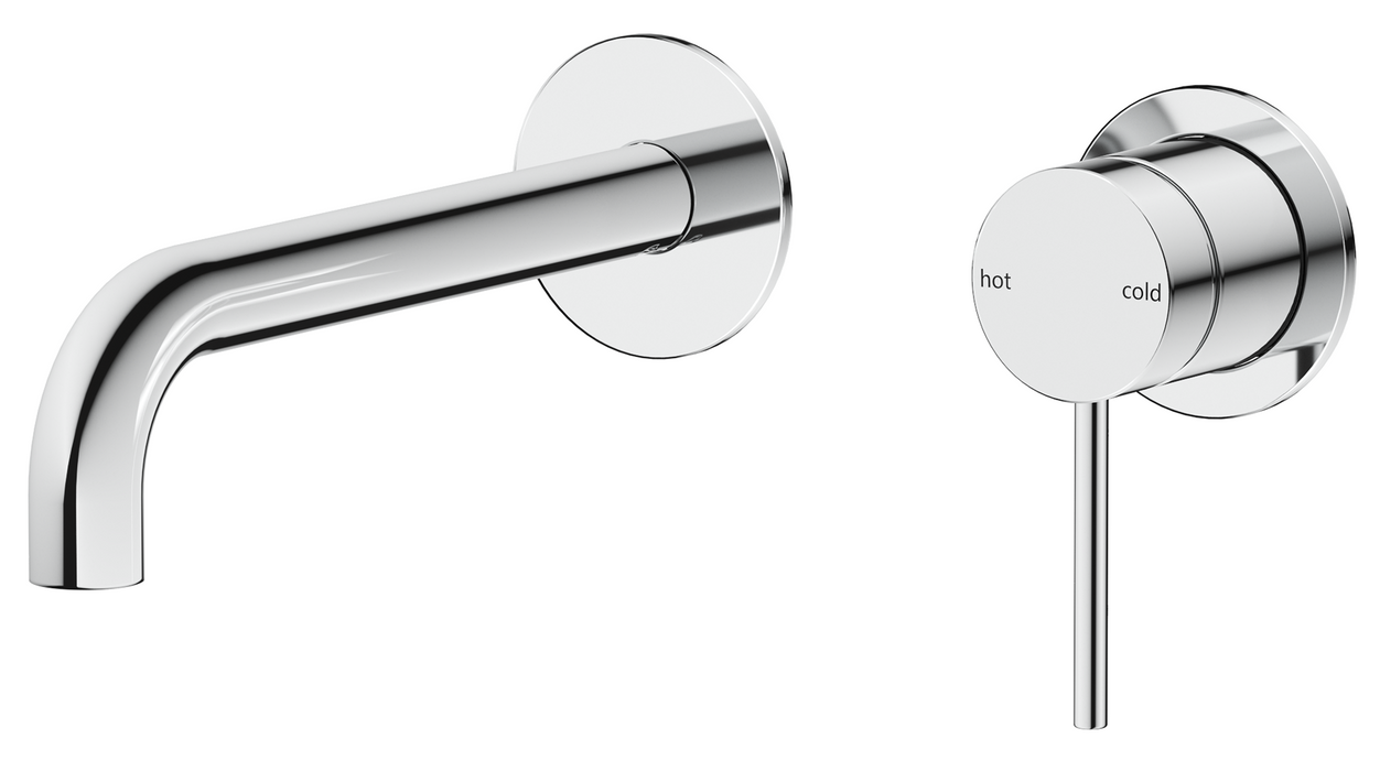 Mica Wall & Curved Spout Combo Trim Kit Only Chrome - WBC-5-2P-CP-TK