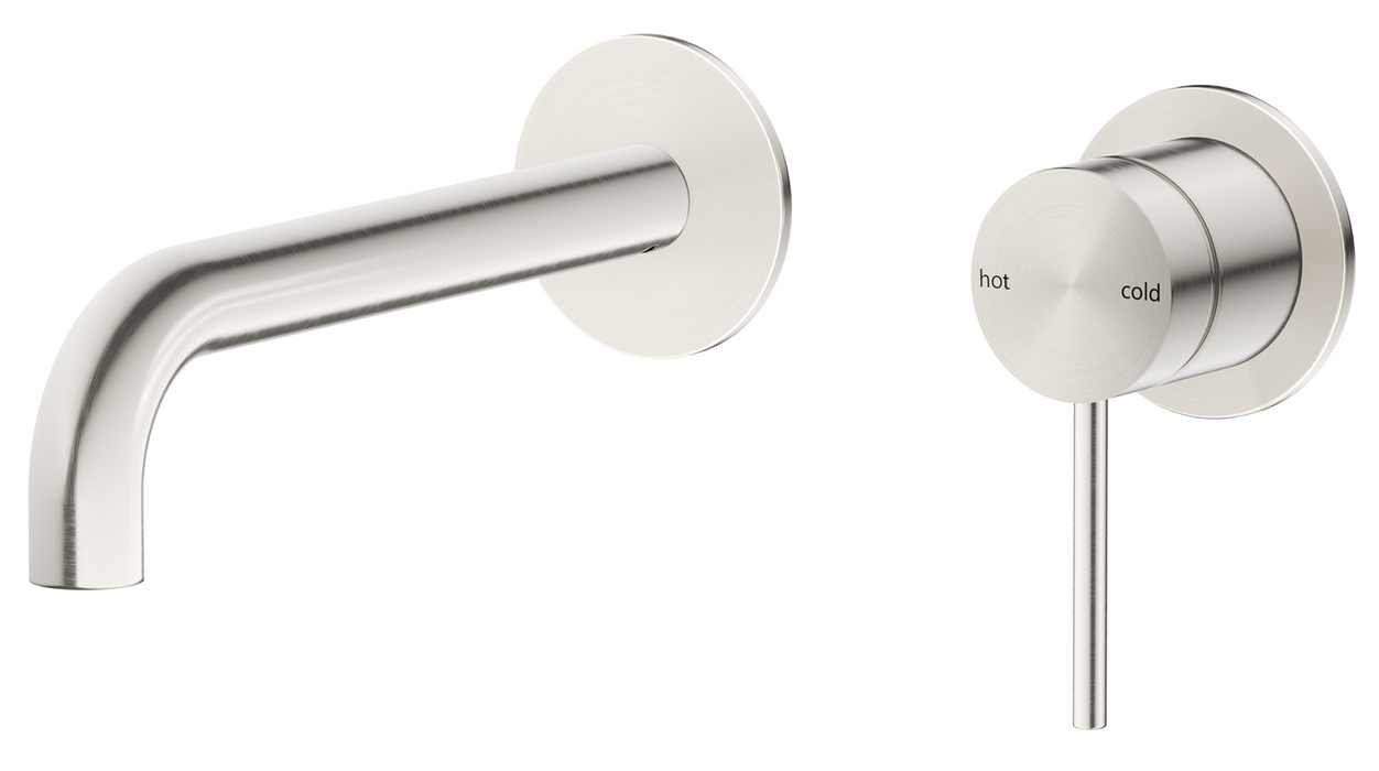 Mica Wall & Curved Spout Combo Trim Kit Only Brushed Nickel - WBC-5-2P-BN-TK