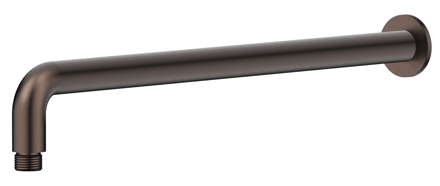 Mica Curved Wall Shower Arm Dusk Bronze - WPC-450-R-DB