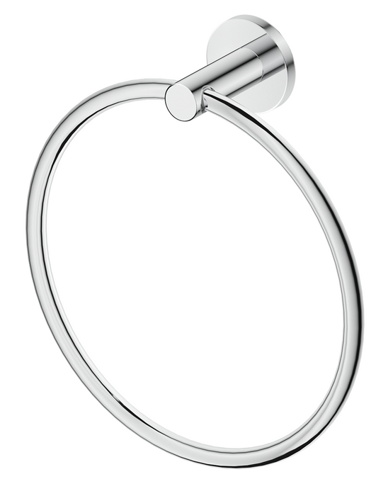 Mica Hand Towel Ring Chrome - 1104-P