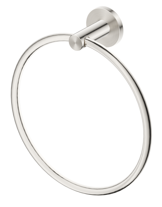 Mica Hand Towel Ring Brushed Nickel - 1104-P-BN