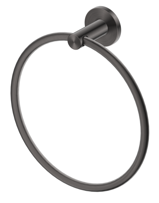 Mica Hand Towel Ring Gunmetal - 1104-P-GM