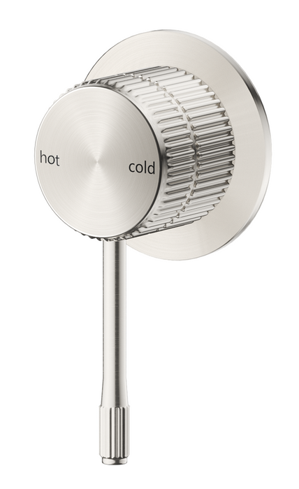 Mica Fluted Shower Mixer Brushed Nickel - SHM-6-NR-BN