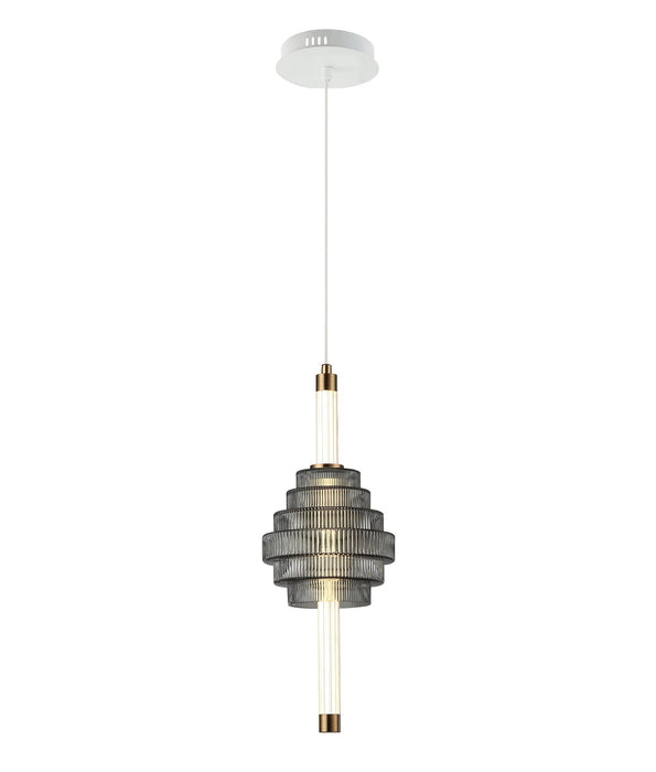 Wand LED Spinning Top Pendant Smokey Grey 5W TRI Colour - WAND3