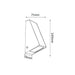 Buy Exterior Wall Lights Australia WEDGE Exterior Wall Light White IP44 - WEDGEGWH
