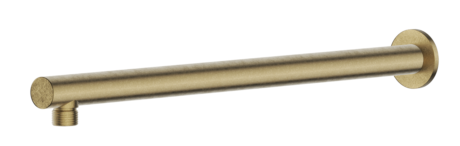 LVB Mica Straight Wall Shower Arm Living Brass - WP-450-R-LVB