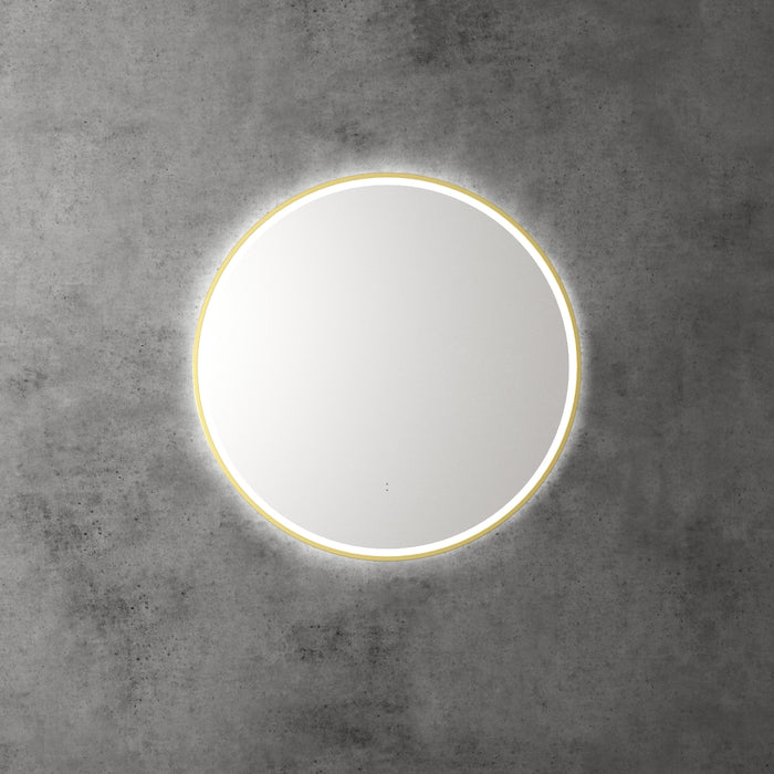 Windsor 700mm LED Mirror 36W 3CCT Brushed Gold - LMWIN-700-BG