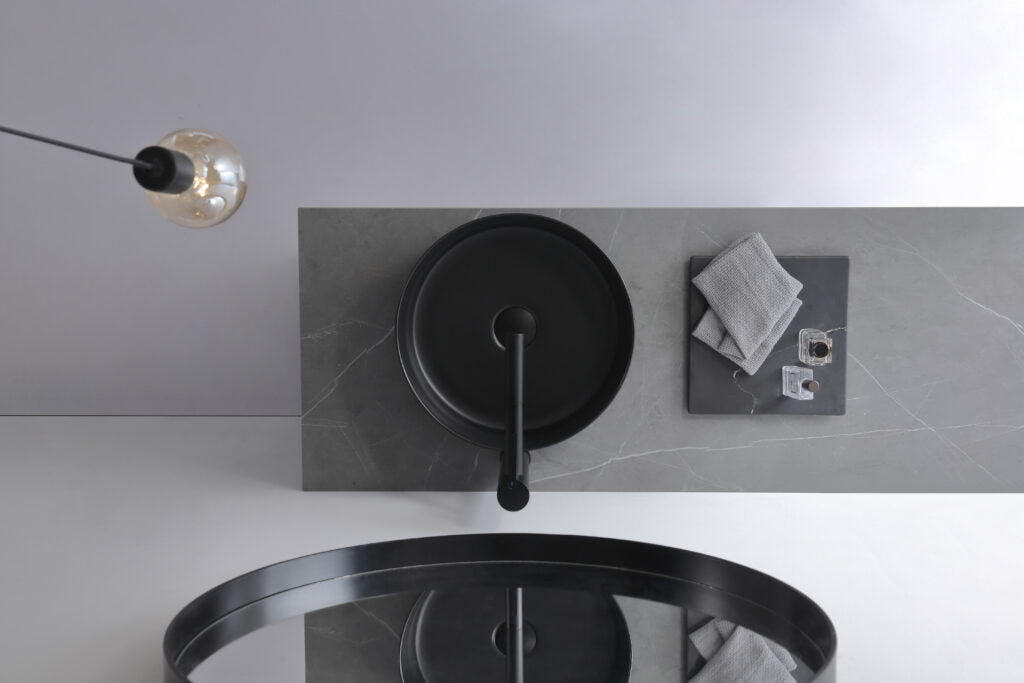 Dove Above Counter Art Basin Matte Black - XECB-082MB