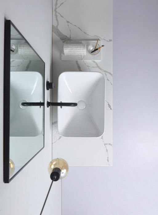 Barlee Semi Inset Basin Gloss White - XECB-094GW
