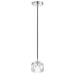 Buy Pendant Lights Australia Zaha 1 Light Pendant Chrome & Crystal - ZAHA PE01-CHCR