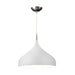 Buy Pendant Lights Australia ZARA Dome Shape 1 Light Pendant White - ZARA10A
