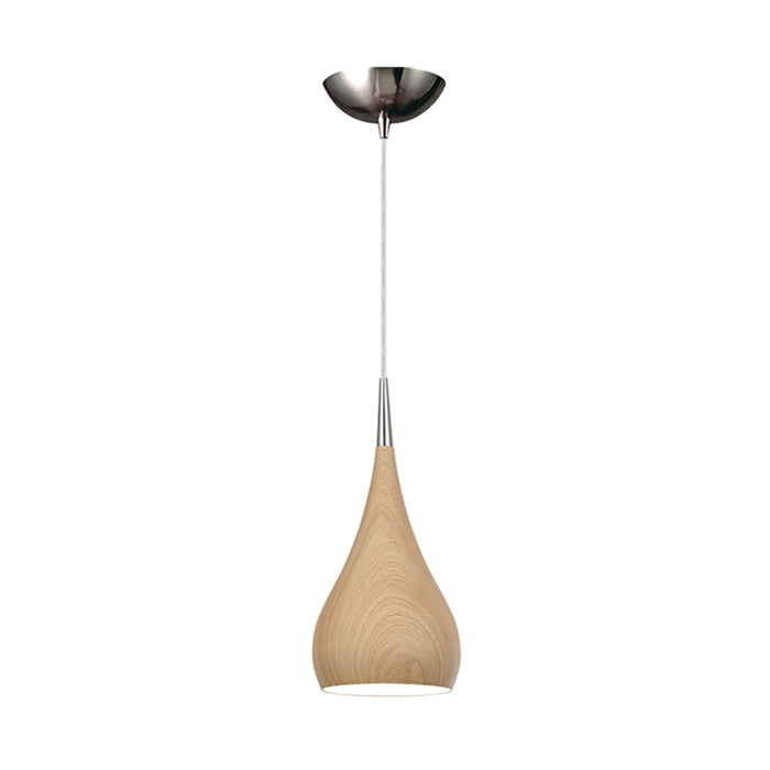 Buy Pendant Lights Australia ZARA Bell Shape 1 Light Pendant Oak Wood - ZARA1A