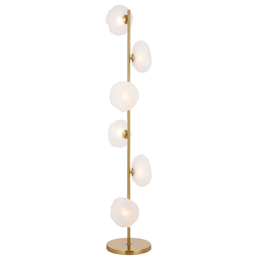 Buy Floor Lamps Australia ZECCA Floor Lamp Antique Gold / Frost - ZECCA FL6-AGFR