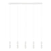 Buy LED Pendants Australia Bernabeta LED Pendant 5 Lights White Steel Transparent Plastic 4000K - 39702N