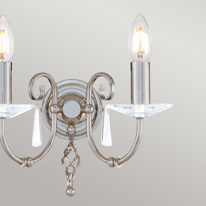Aegean 2 Light Wall Light Polished Nickel - AG2-POL-NICKEL