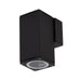 Buy Exterior Wall Lights Australia Alpha Exterior Wall Light H135mm Black Aluminium - 19388