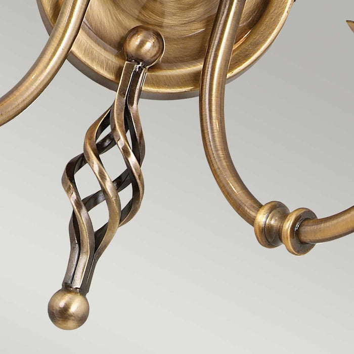 Aries 2 Light Wall Light Aged Brass - ART2-AGD-BRASS