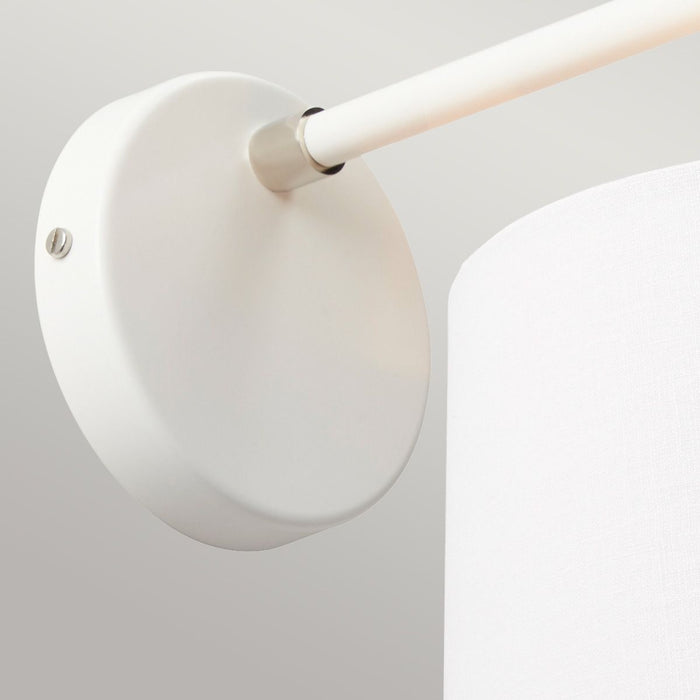 Balance Wall Light White & Polished Nickel - BALANCE1-WPN