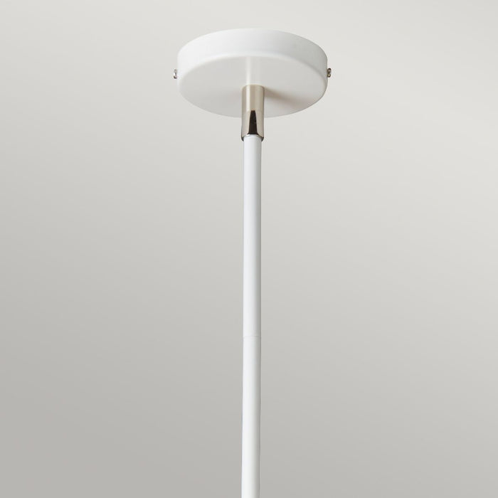 Balance 5 Light Pendant White & Polished Nickel - BALANCE5-WPN