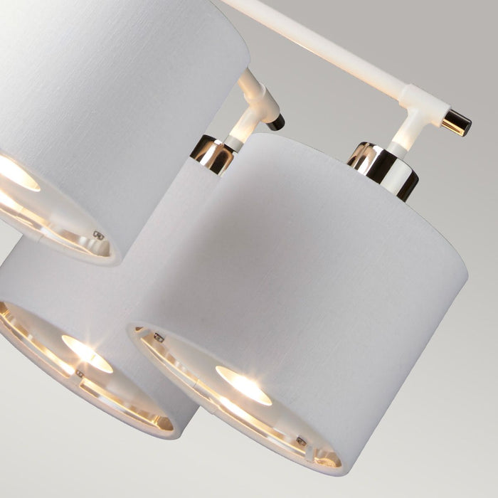 Balance 5 Light Pendant White & Polished Nickel - BALANCE5-WPN