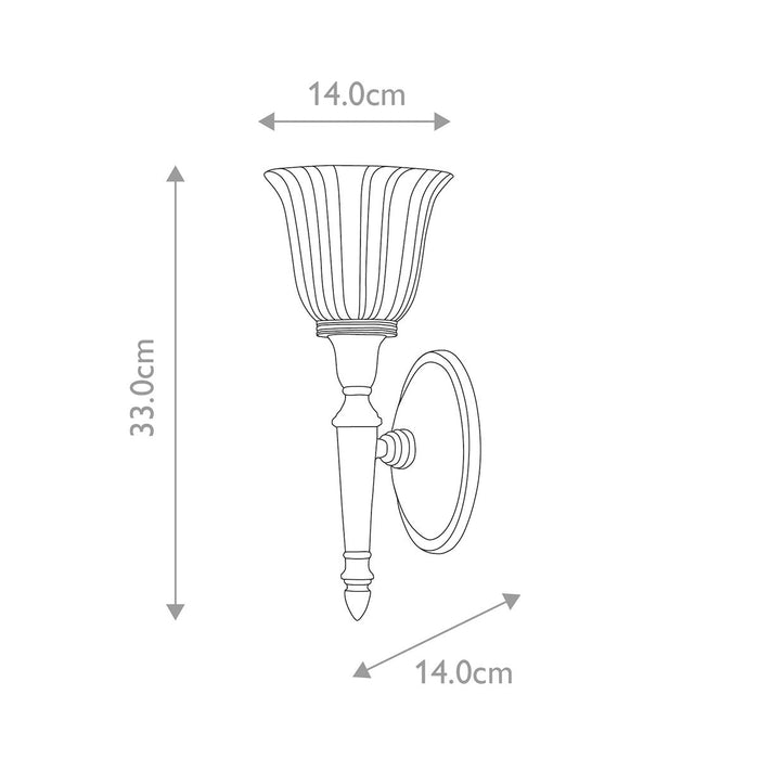 Dryden Vanity Light Polished Brass - BATH-DRYDEN1-PB