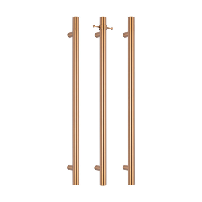 Non-Heated Vertical Towel Rail 40 x 950mm Brushed Bronze - NH-BB-VTR-950