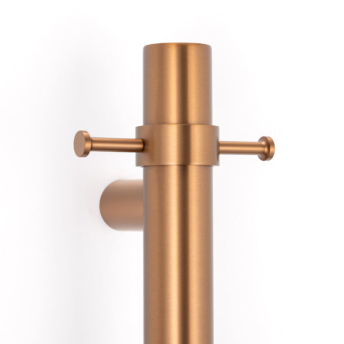 Non-Heated Vertical Towel Rail 40 x 950mm Brushed Bronze - NH-BB-VTR-950