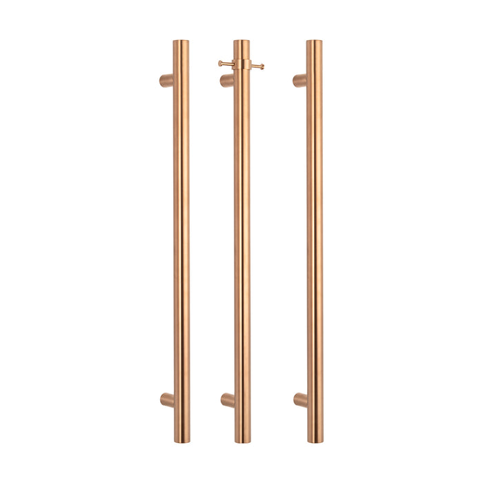 Non-Heated Vertical Towel Rail 40 x 950mm Brushed Copper - NH-BC-VTR-950